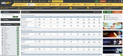 MELbet Sportsbook Review India