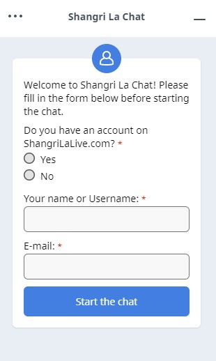 Shangri La Live Chat