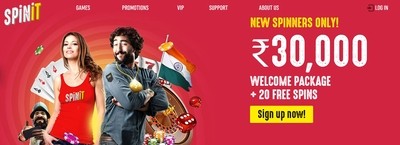 Spinit Casino India Welcome Bonus